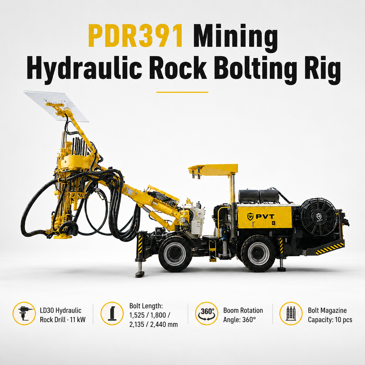 Mining Hydraulic Rock Bolting Rig Mining Machines Underground Drilling Rig for Tunnel Support