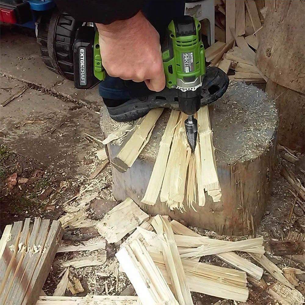High Quality Wood Splitting Drill Bit Duty Removable Firewood Premium Firewood Drill Bit Hex Shank Firewood Drill Bit