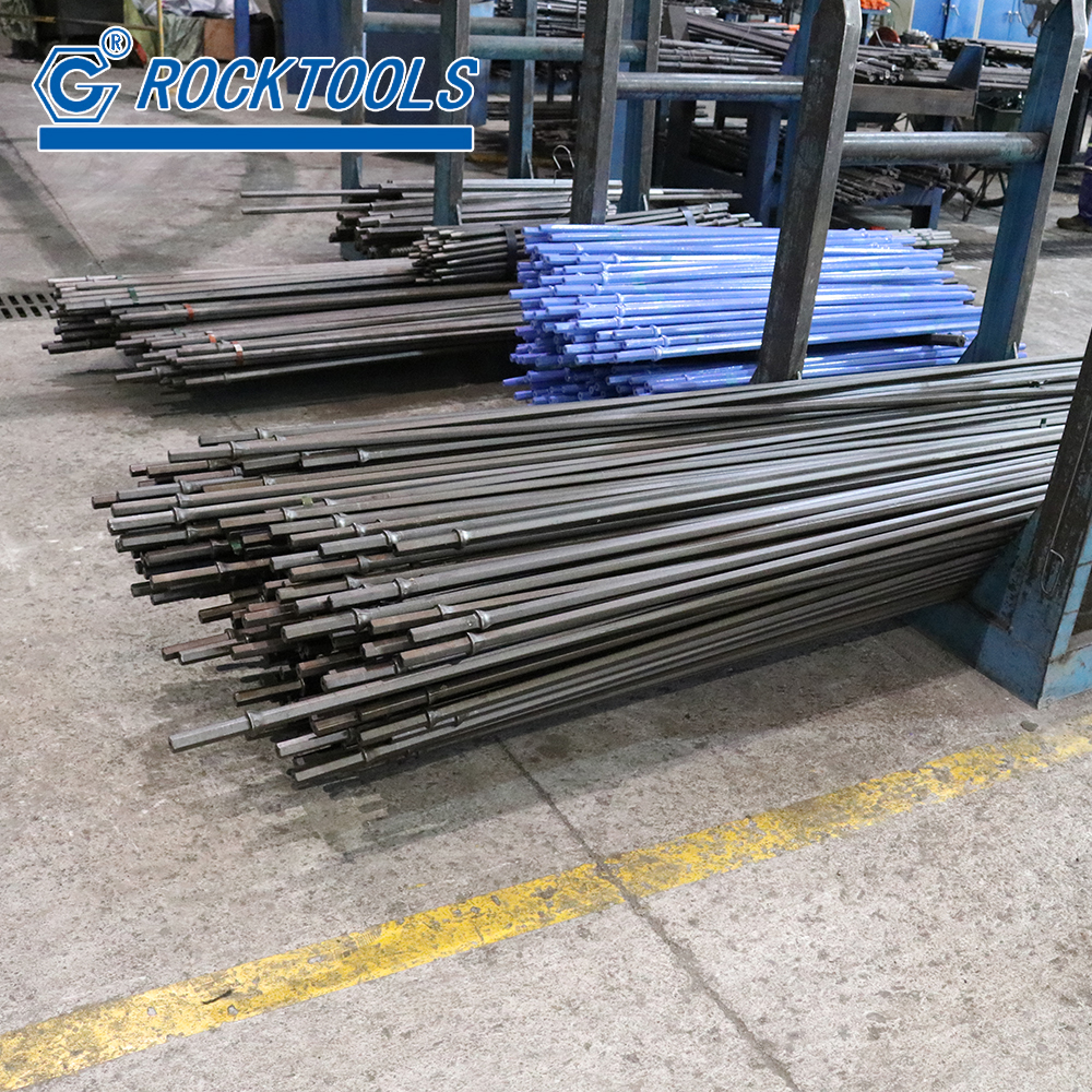 H22 108mm Tapered Rock Drill Rod 7 11 12 Degree for Construction Industry Mining Drilling Rig
