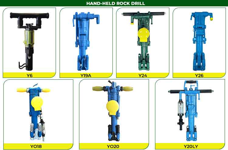 Hand Held Rock Drill Specs