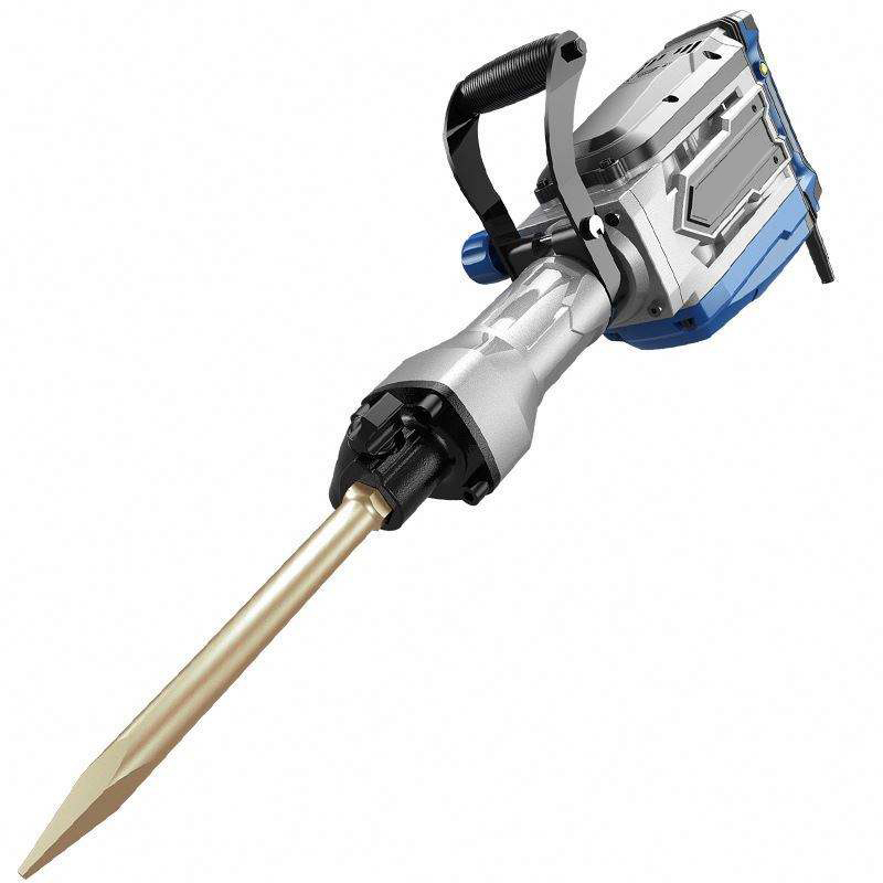 3600W Professional Heavy Duty Handheld Electric Power Hammer Drill 125A Demolition Jack Hammer Rock Concrete Pick Industrial DIY