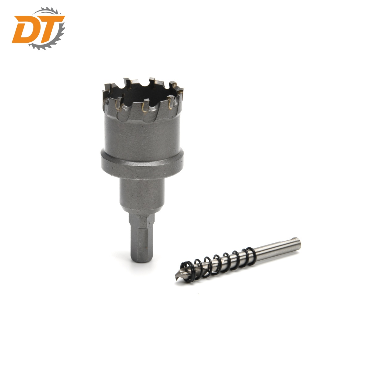 DT 4 Pcs 1 Inch Cut Depth with Detachable Pilot Drill Bits TCT Hole Saw Drill Bit Set for Stainless Steel Hard Metal Plastic