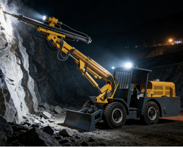 Scaling Jumbo for Underground Mining | Hydraulic Rock Scaling and Roof Bolting Machine