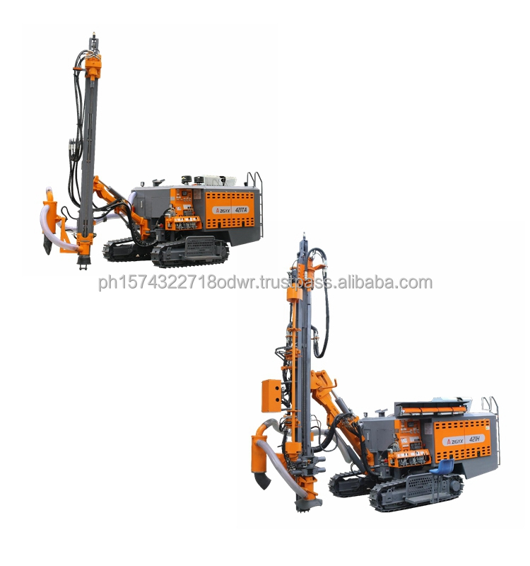 Rock Quarry 35m Mining Integrate Crawler Stone Blasting Hole drilling Rig Machine With air Compressor