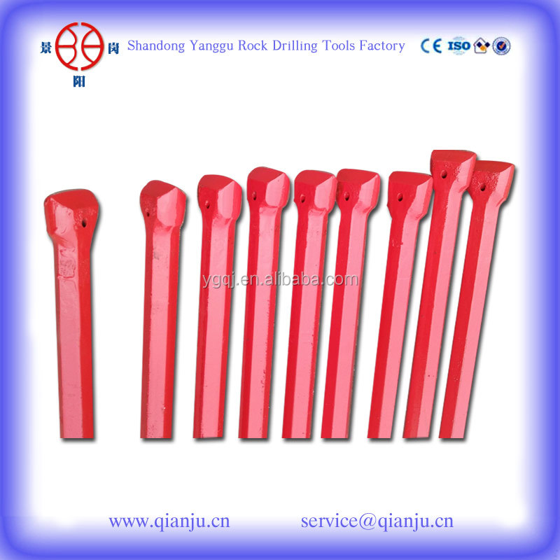 JYG Brand H22*108MM Tapered Drill Rods and Integral Drill Rods Hedagonal Drill Rods