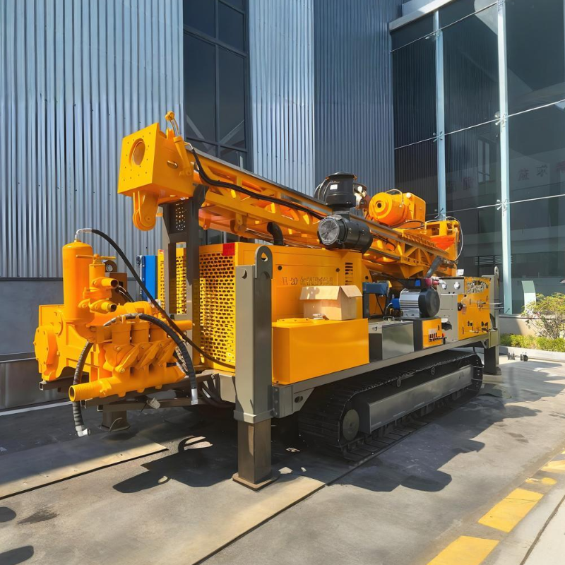 Hydraulic Diesel Core Drill Rig With High-Pressure Pump And Crawler Mobility For 600m Drilling Depth In Oil &amp; Gas Exploration