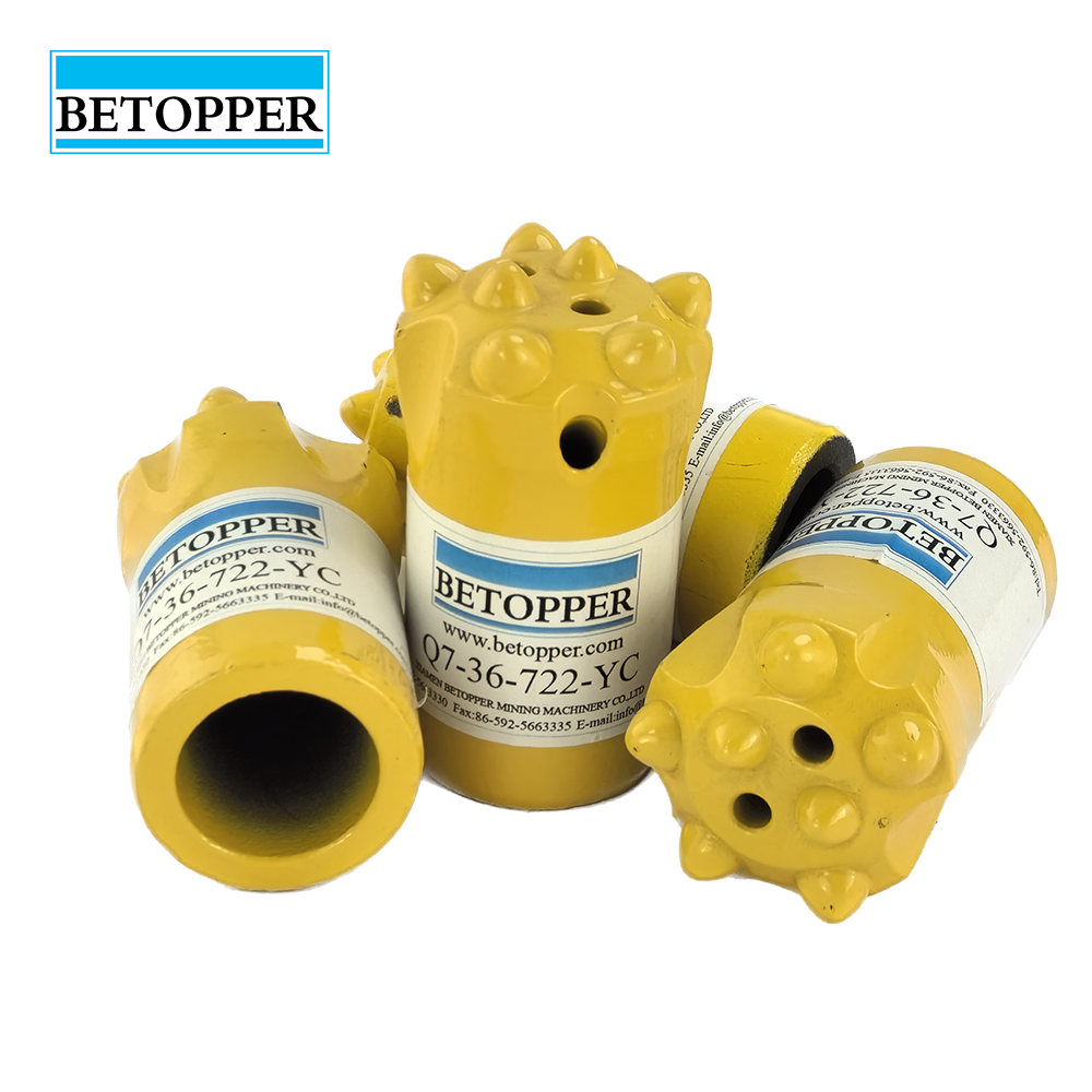 New Design Taper Button Bit for Extremely Hard Rock 30-50mm Diameter 7 11 12 Degree Button Drill Bit for Quatze Quarry