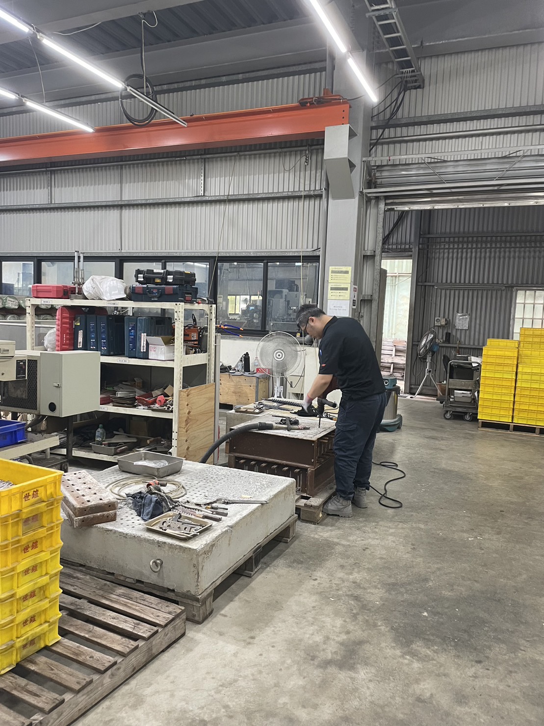 Drilling test setup
