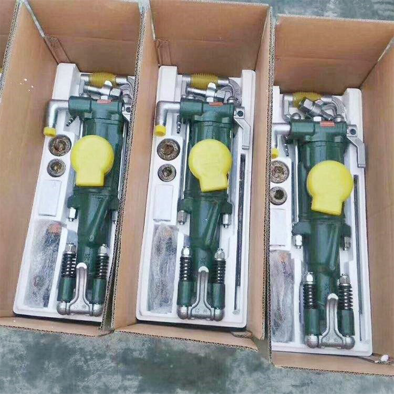 Anke YT28 Pneumatic Rock Drill Hammer Drill with Pump Portable Handheld Drilling Tool 6m Depth for Mining Construction Quarrying