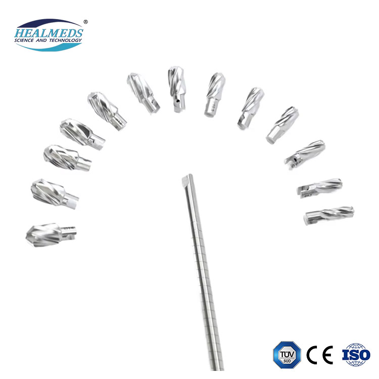 Surgical Orthopedic Drill Bit Detachable Flexible Reamer Spinal Burr &amp; Diamond Tip Cannulated Drill Bits for Neurosurgery