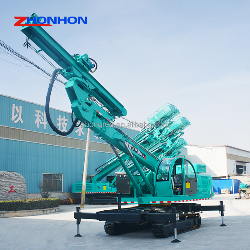 Full Hydraulic Diesel Powered Tunnel Anchor Top Hammer Drift Drilling Rig with Pump for Hard Rock Bolting Anchoring