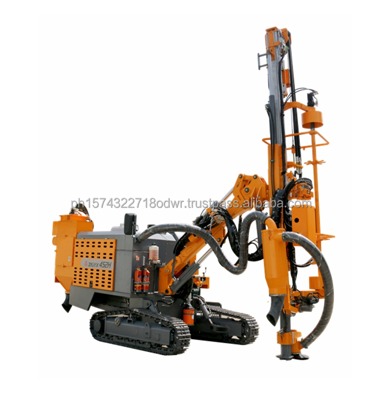Rock Quarry 35m Mining Integrate Crawler Stone Blasting Hole drilling Rig Machine With air Compressor
