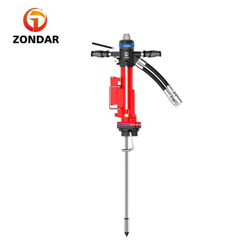 Handheld Hydraulic Rock Drill Mini Concrete Asphalt Hammer Driller, Portable Hydraulic Hammer Drill