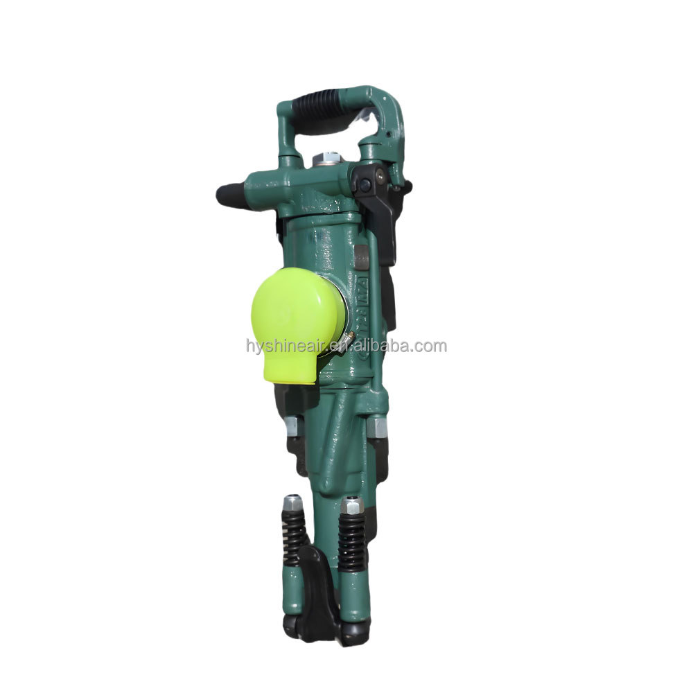 Pneumatic Rock Drill YT24 YT27 YT28 YT29A Hand Held Jack Hammer with Air-leg for Blasting Tunneling Drilling Mining Quarry