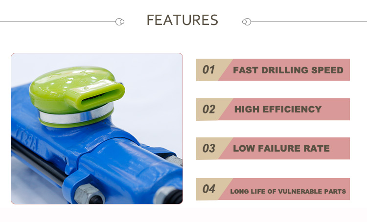 New Portable Hand Held Rock Drilling Equipment YT28 Multifunction Mini Rock Drill Pneumatic air Leg Rock Drill