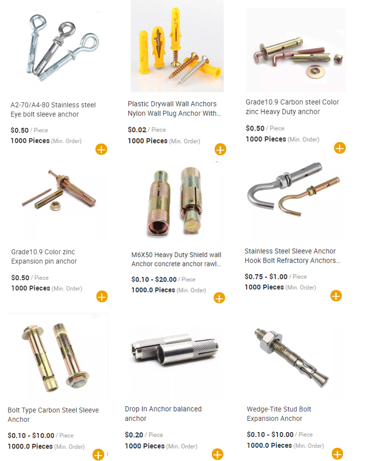 Related Fasteners and Wall Anchors