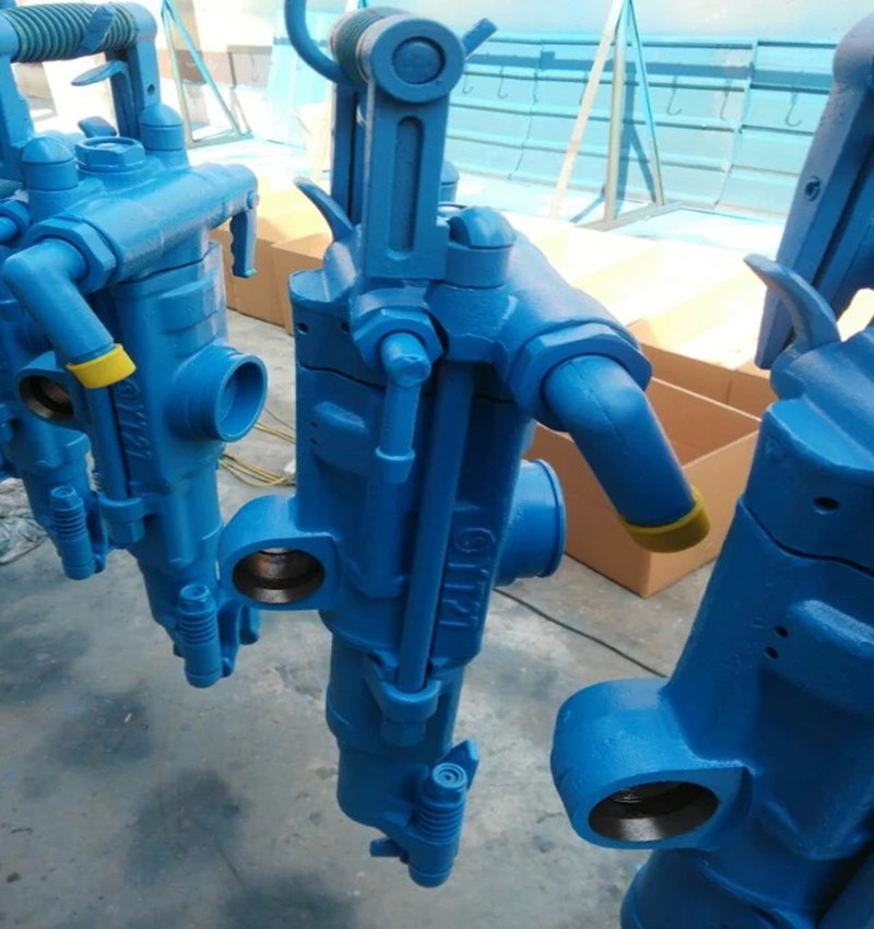 YT27 Portable Air Leg Rock Drill Pneumatic Jackleg Drill Mining Machinery Rock Drilling Tools For Gold Mining And Construction