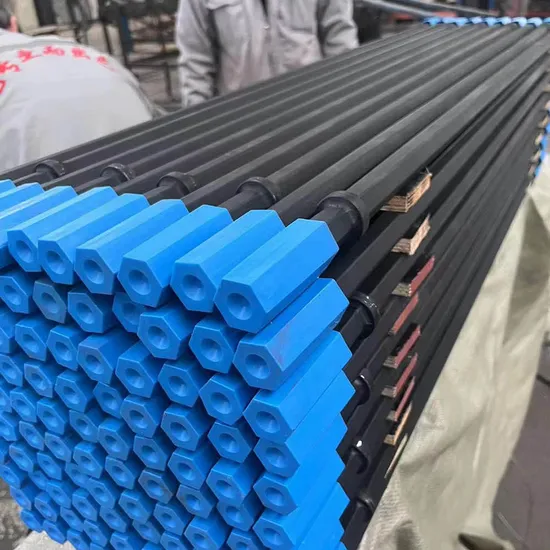 New Forged Blast Hole Drilling Tools Tapered Drill Rods Steel Rod Drilling Pipes for Ore Mining