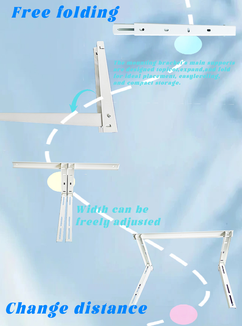 JH Manufacture Hot Sale 12000 Btu To 24000 Btu Wall Mounting Ac Bracket Support Air Conditioner Outdoor For Mini Split