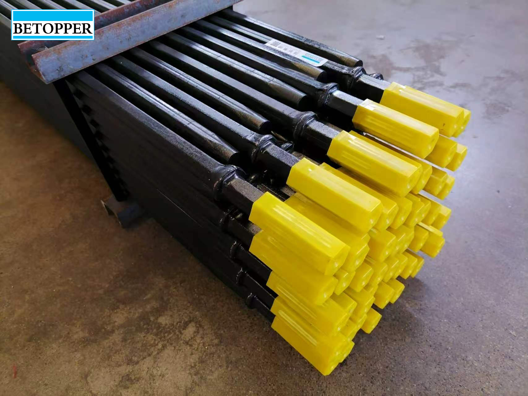 For Brand Hot Sale H22 6 7 11 12 Taper Forged Steel Drill Rod API Certified for Coal Mining Quarrying Operations