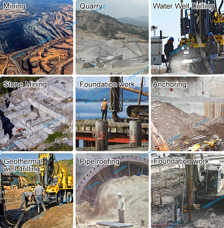 Applications of Rock Drilling Tools