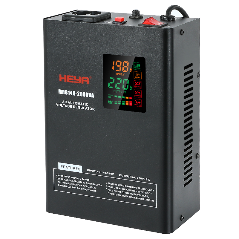 Home 1KVA AC Digital Single Phase AVR Electric Wall Hanging 220V 80/100-270V Automatic Voltage RegulatorsStabilizers 800W 1000W