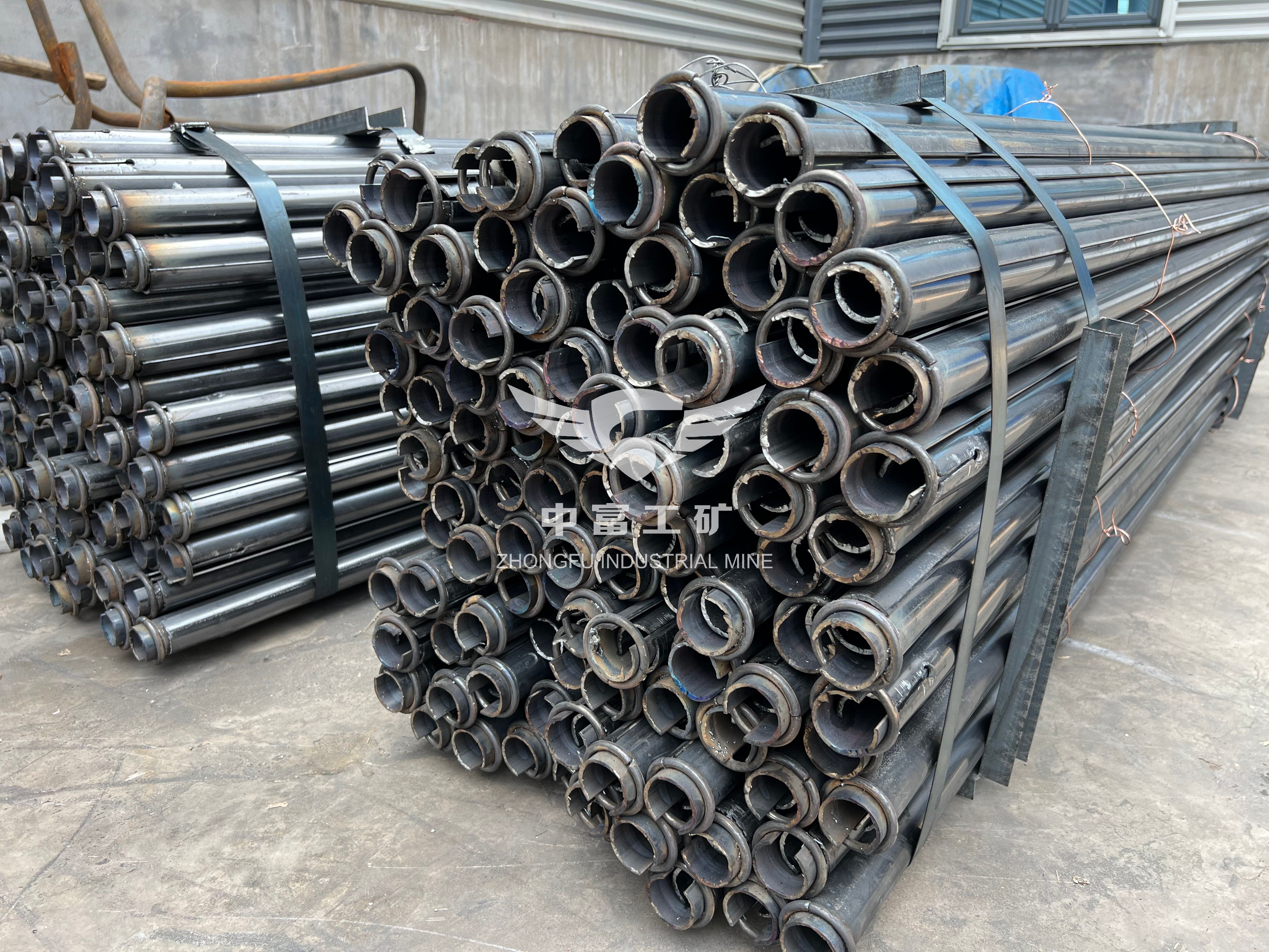 Galvanized Friction Split Set Stabilizer, Heavy-Duty Rock Bolt for Tunnel Support &amp; Underground Mine Stability