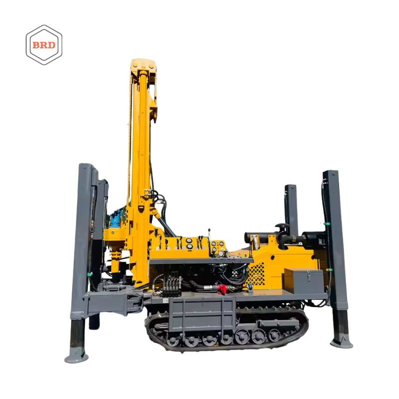 Hydraulic Diesel Core Drill Rig With High-Pressure Pump And Crawler Mobility For 600m Drilling Depth In Oil &amp; Gas Exploration