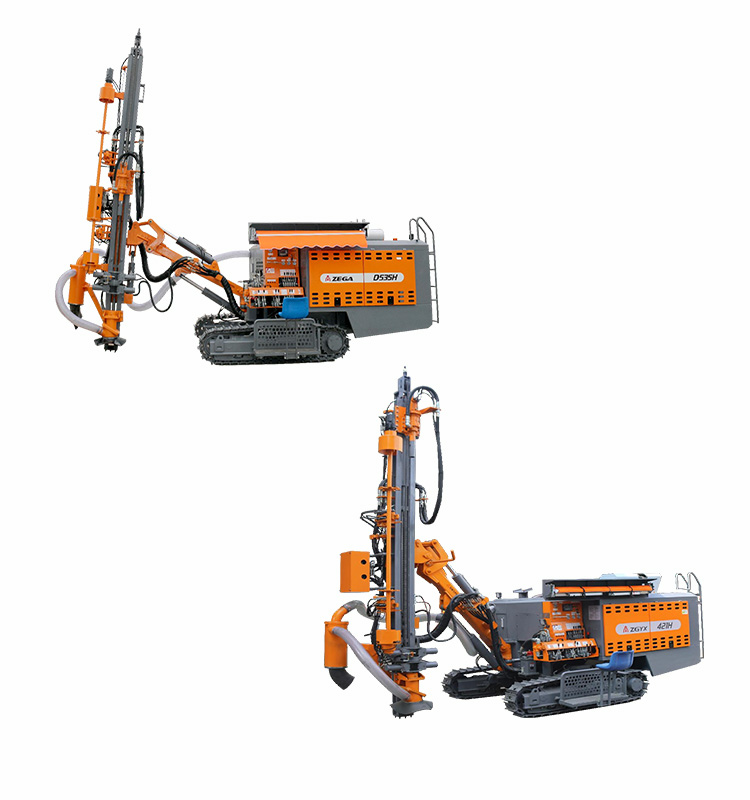 ZEGA D535 Crawler DTH Drill Rig With Diesel-Powered Air Compressor Motor &amp; Bearing For High Efficiency Quarry Mining