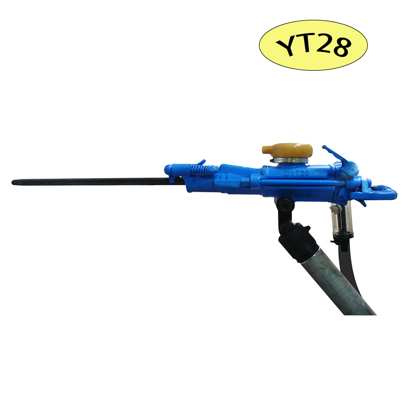 YT28 Air Leg Rock Drill Rig, Powerful Borehole Drilling Machine for Quarry/Tunnel Mining Projects