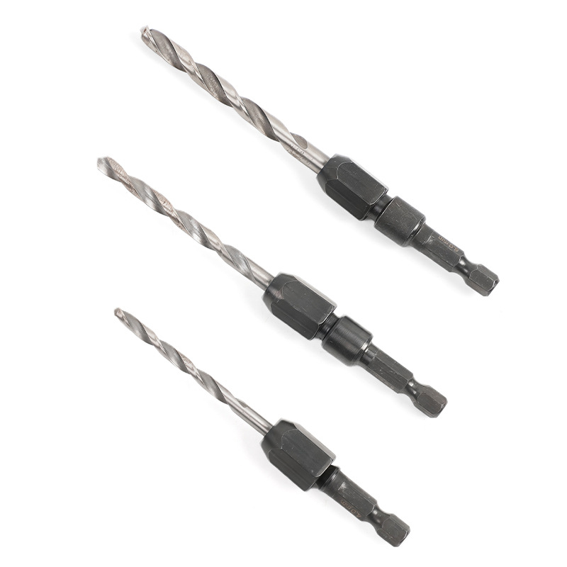 Dr. Giant Cross-Border 5-Piece Quick-Change Diamond Shank Hexagonal Twist Drill Set Detachable Drill Cores Metal Drilling Bit