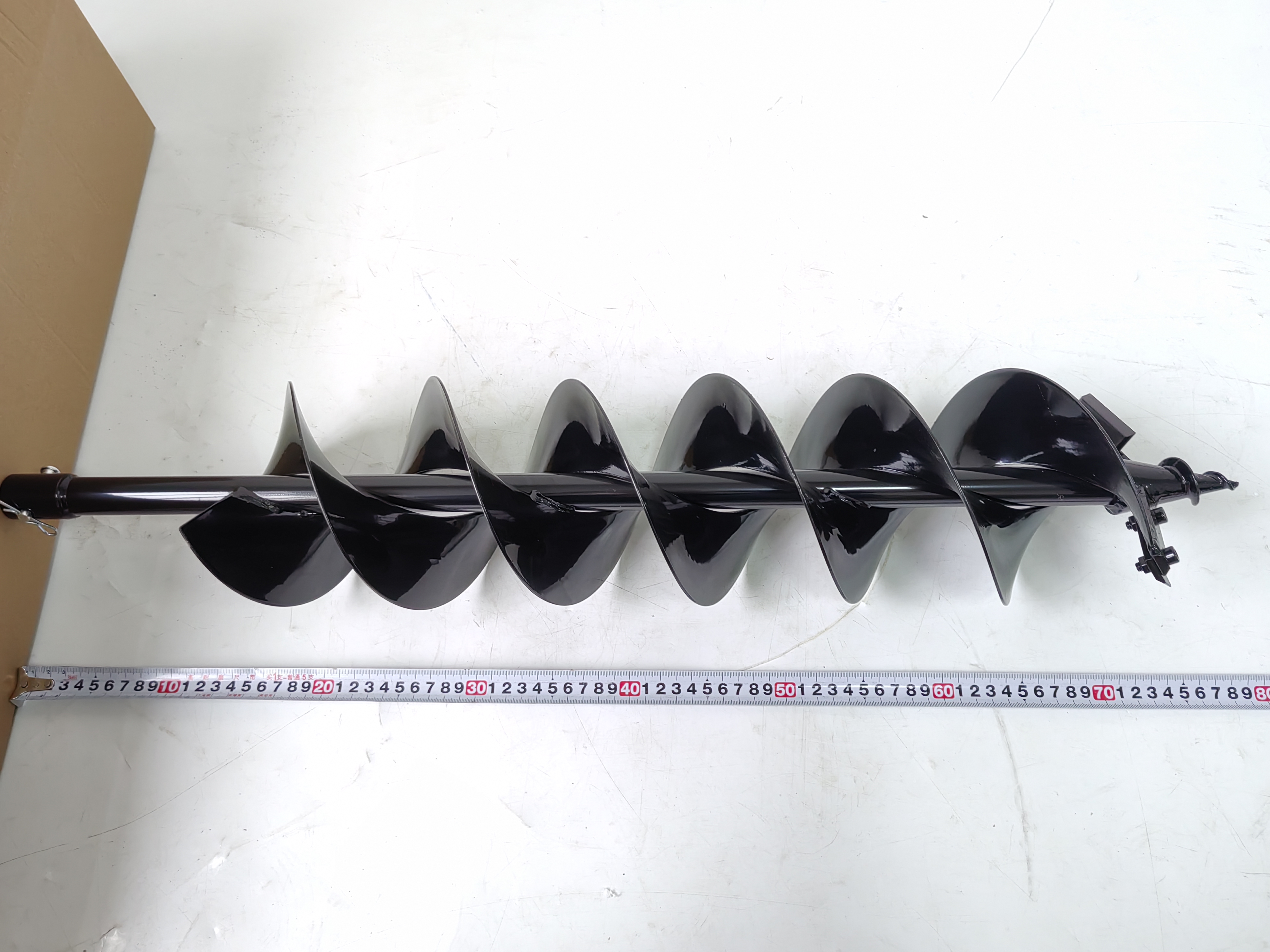 6 Inch 15cm X 80cm Earth Auger Drill Bit with Detachable Head Replaceable Alloy Blades for Soil Drilling