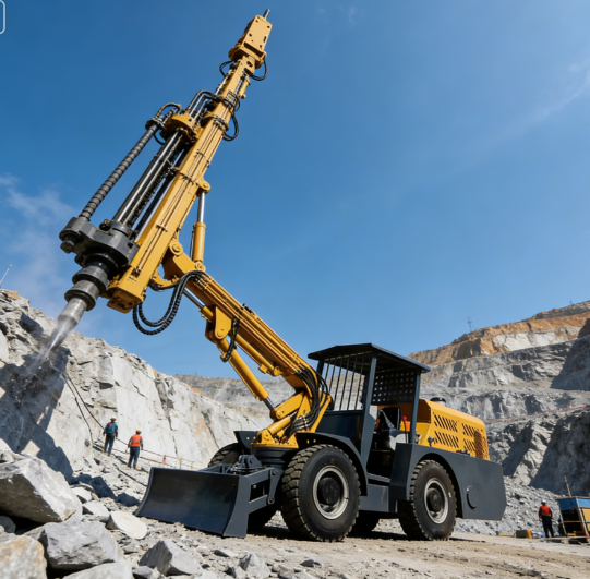 Scaling Jumbo for Underground Mining | Hydraulic Rock Scaling and Roof Bolting Machine