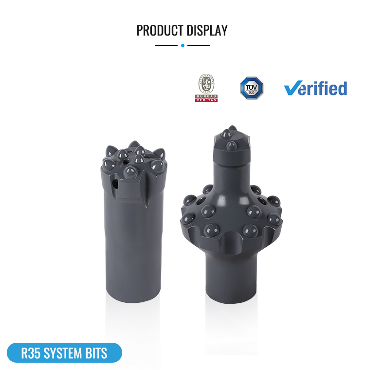 Top Hammer Drill Button Bit Diameter 89mm R35 Retract Button Bit
