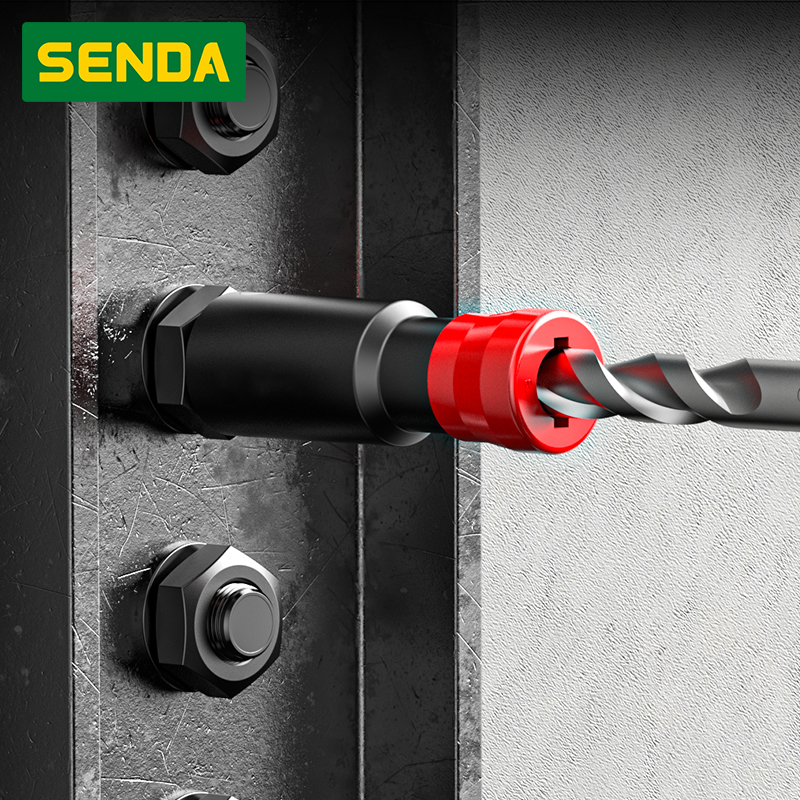 Drill Bit &amp; Socket Combo Tool for Anchor Bolt Installation