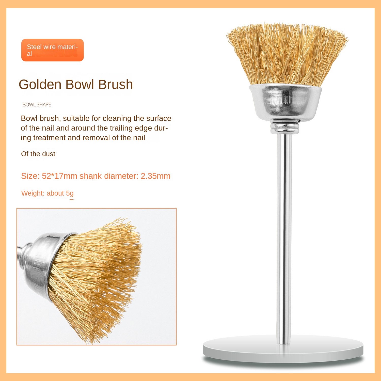 Nail Drill Bit Brush quality check