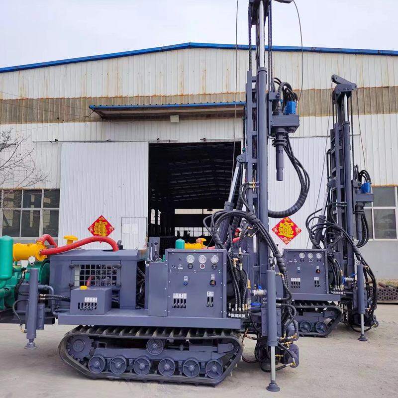 Steel Crawler 300M Depth Underground Water Well Rock Drill Rig Machine