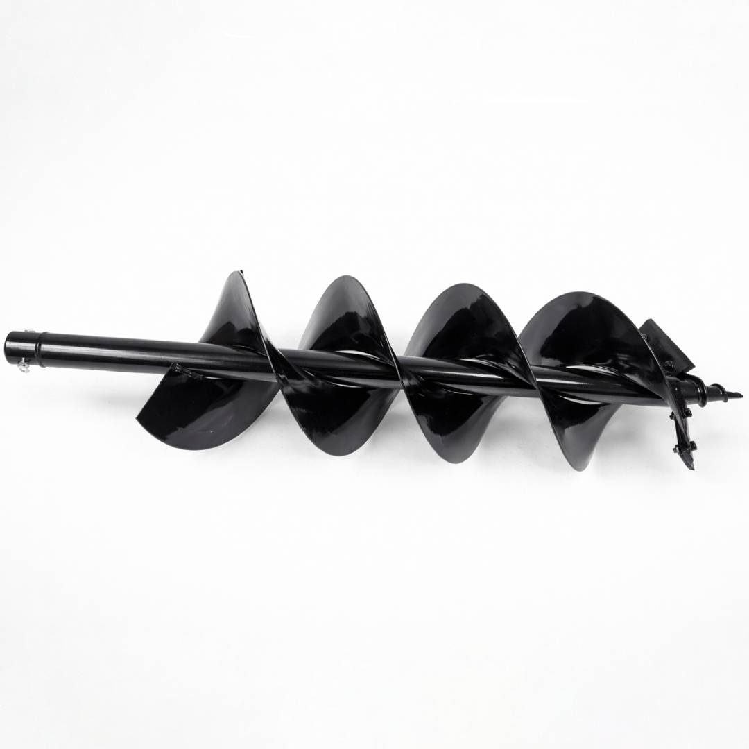 8 Inch 20cm X 80cm Earth Auger Drill Bit with Detachable Head Replaceable Alloy Blades for Soil Drilling