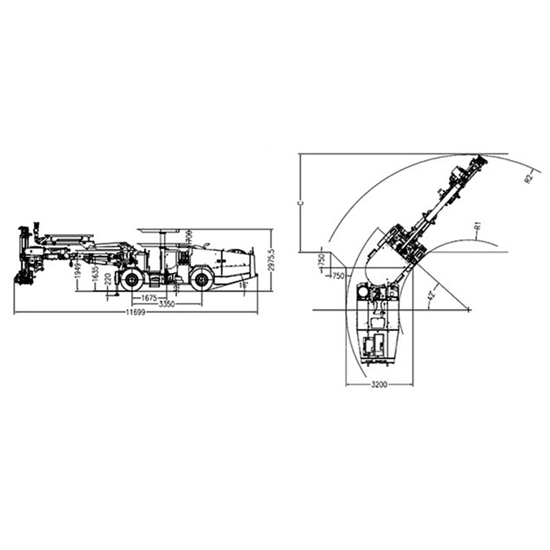 Underground Mining Rock Bolting Rig Hydraulic Roof Bolter for Coal and Metal Mine Roof Stabilization