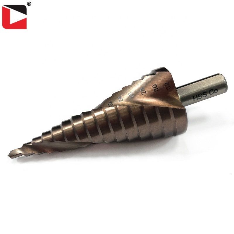 3Pcs Hss Cobalt Triangle Shank Pagoda Spiral Flute Step Drill Bit