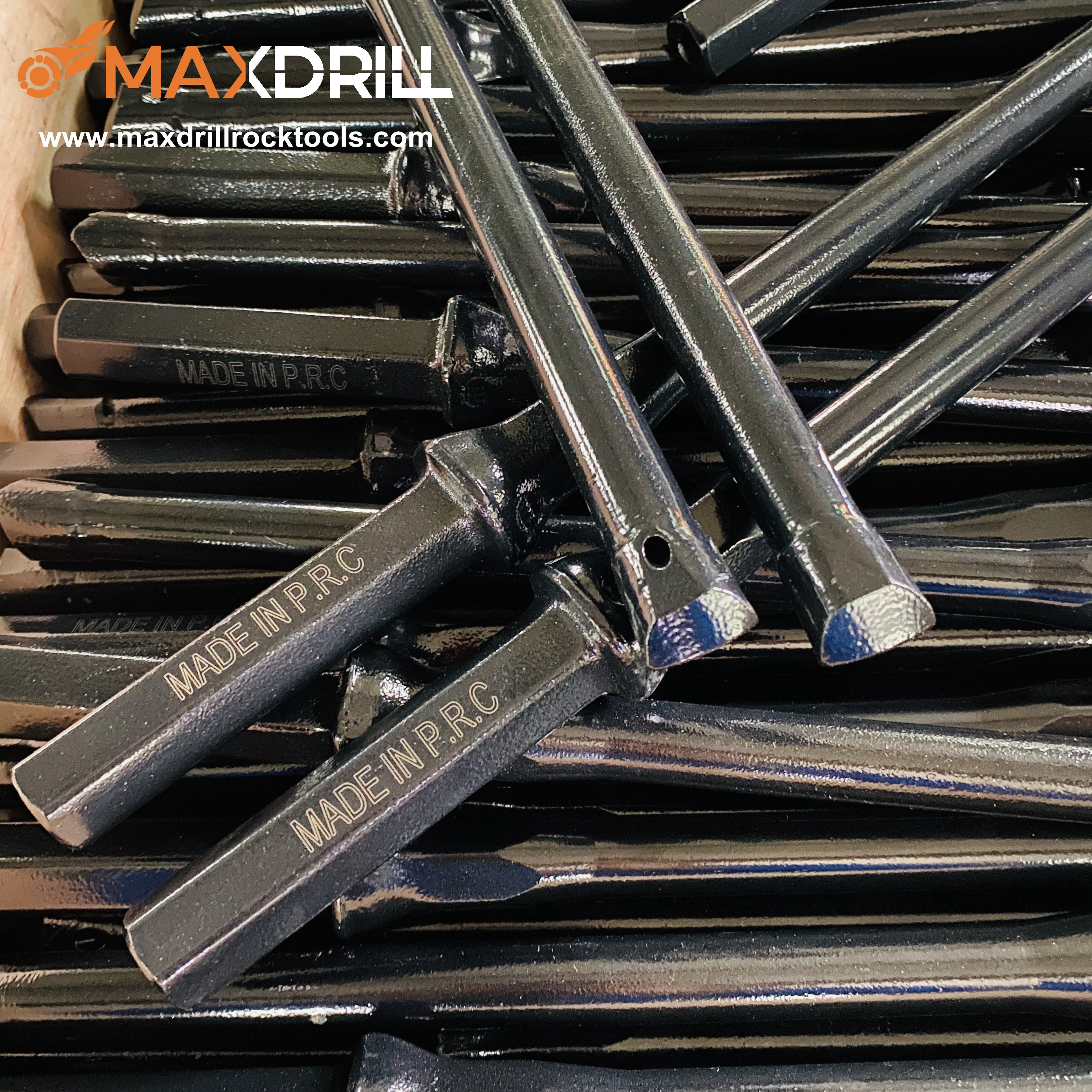 Maxdrill Cheap Price Plug Hole Drill Rod Integral Drill Steel Hex Shank 22*82.5mm/108mm for Small hole , Rock Well drill
