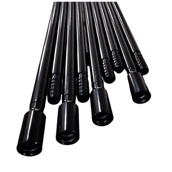 Integral Shank Drill Steel for Hand Held Rock Drills Used in Small Scale Mining with Quick Change Chuck End and Forged Shank for