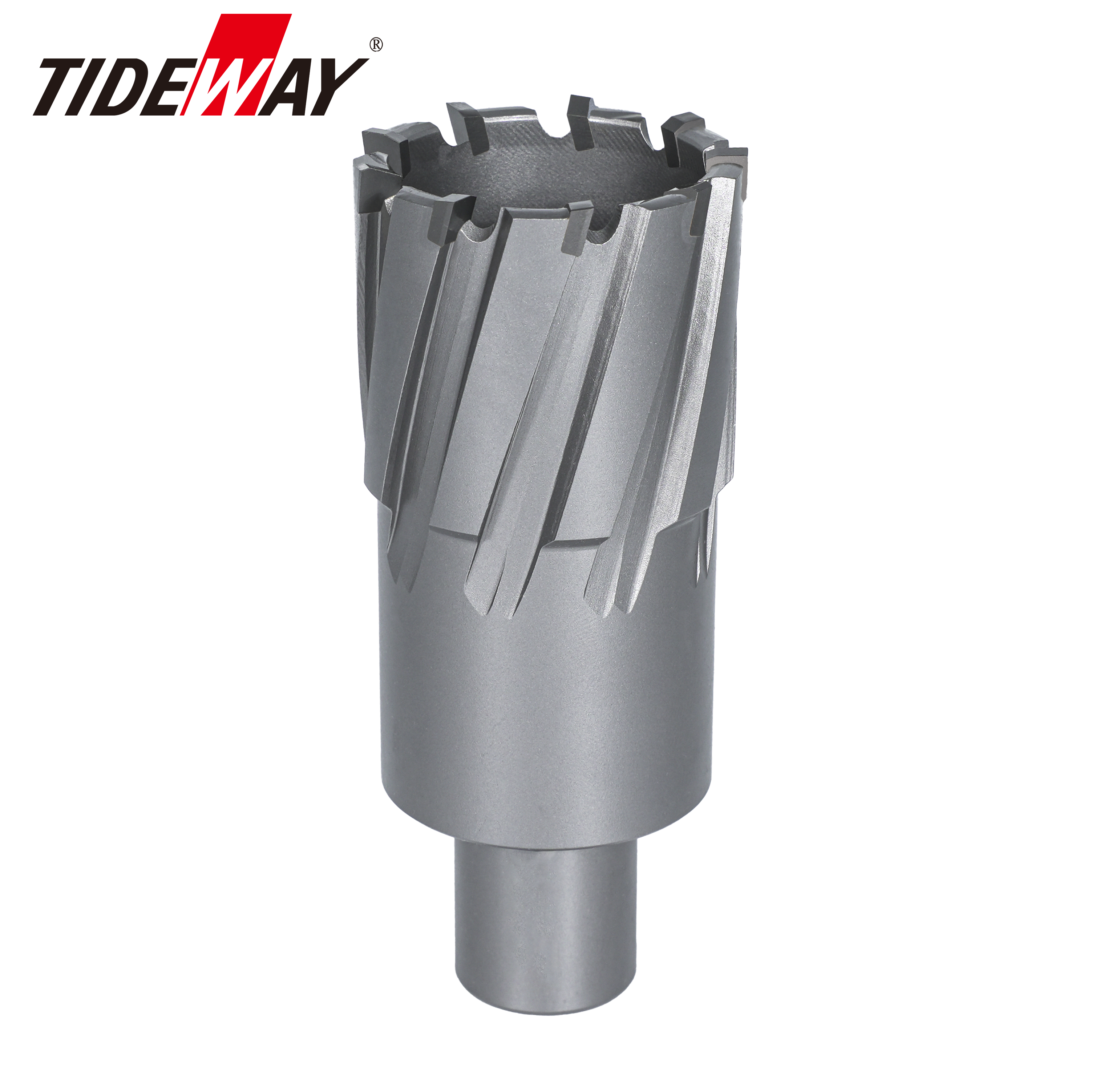 TIDEWAY Tungsten Carbide Tipped Annular Cutter Mag Drill Bit (80MM Length) For Metal Hole Drilling Core &amp; Center Drill Bits