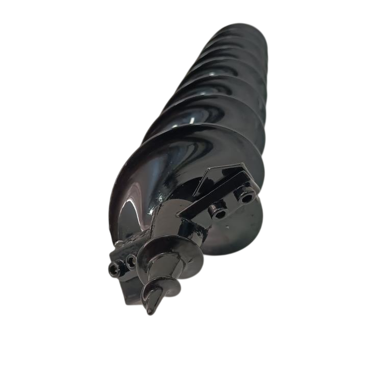 4 Inch 10cm X 80cm Earth Auger Drill Bit with Detachable Head Replaceable Alloy Blades for Soil Drilling