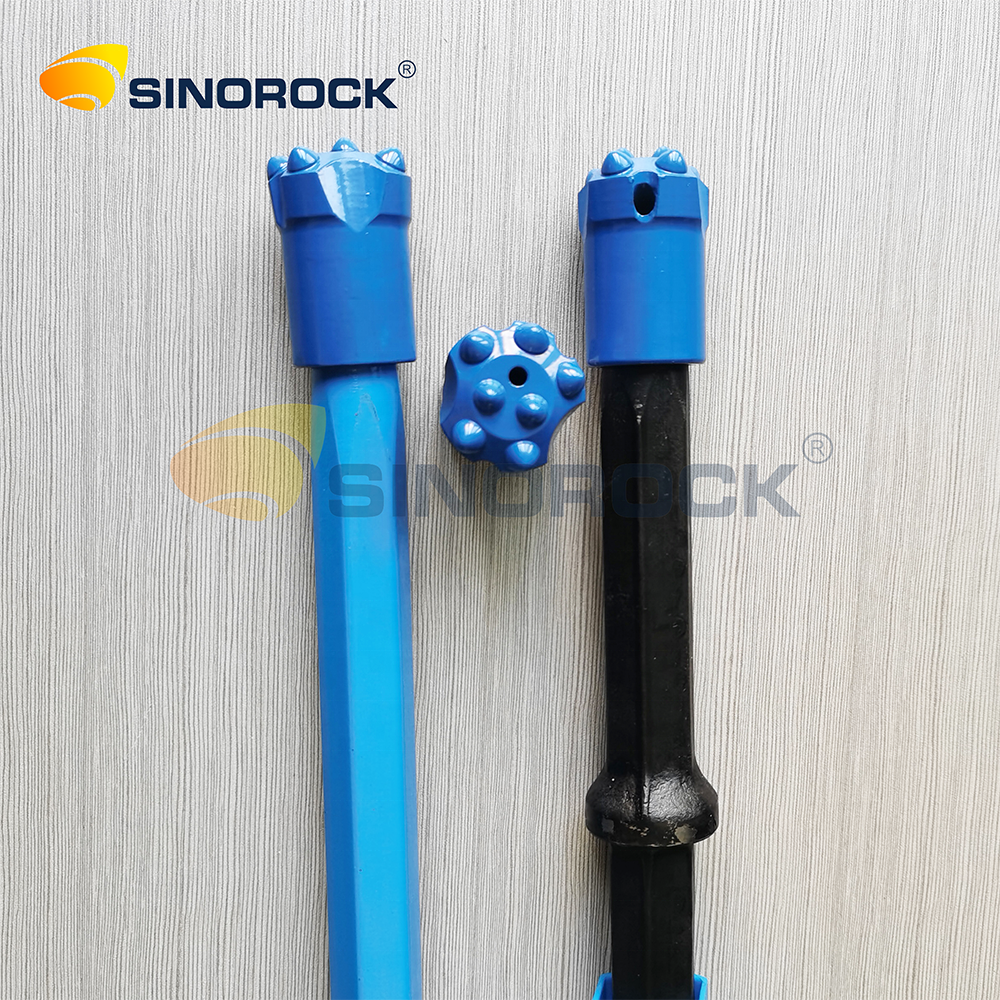7/11/12 Degree Tapered Carbon Steel Drill Rod H22 Conical Bars Coal Mining Drilling Tool Machine Casting Mining Machine Parts