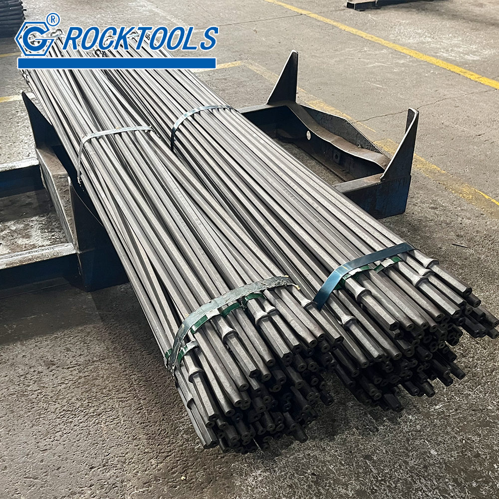 H22 108mm Tapered Rock Drill Rod 7 11 12 Degree for Construction Industry Mining Drilling Rig