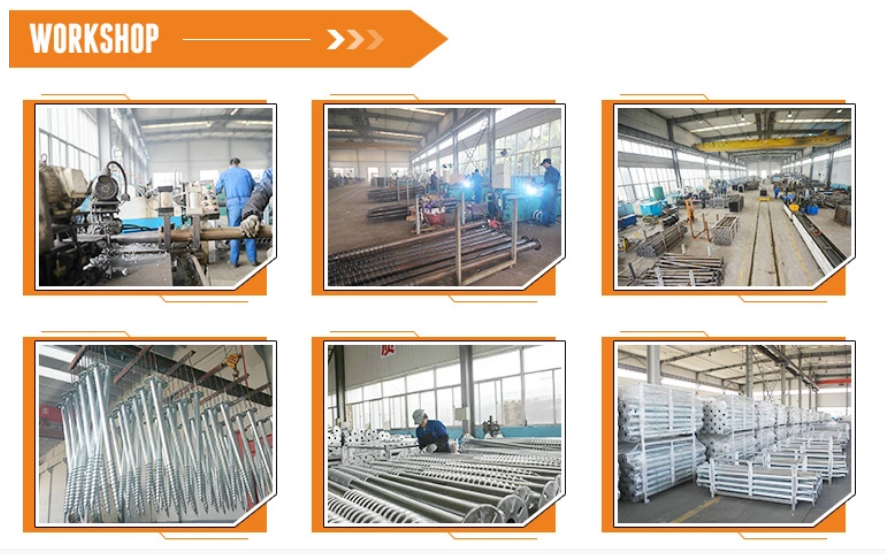 Ground Screw Pole Anchor Installation Machine Terraces Warehouses