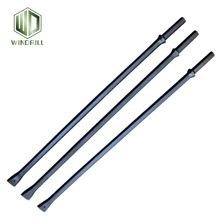 Chiesel Integral Drill Steel D.33 TL1708mm Small Hole Integral Drill Steel Rod H22x108mm L1600mm