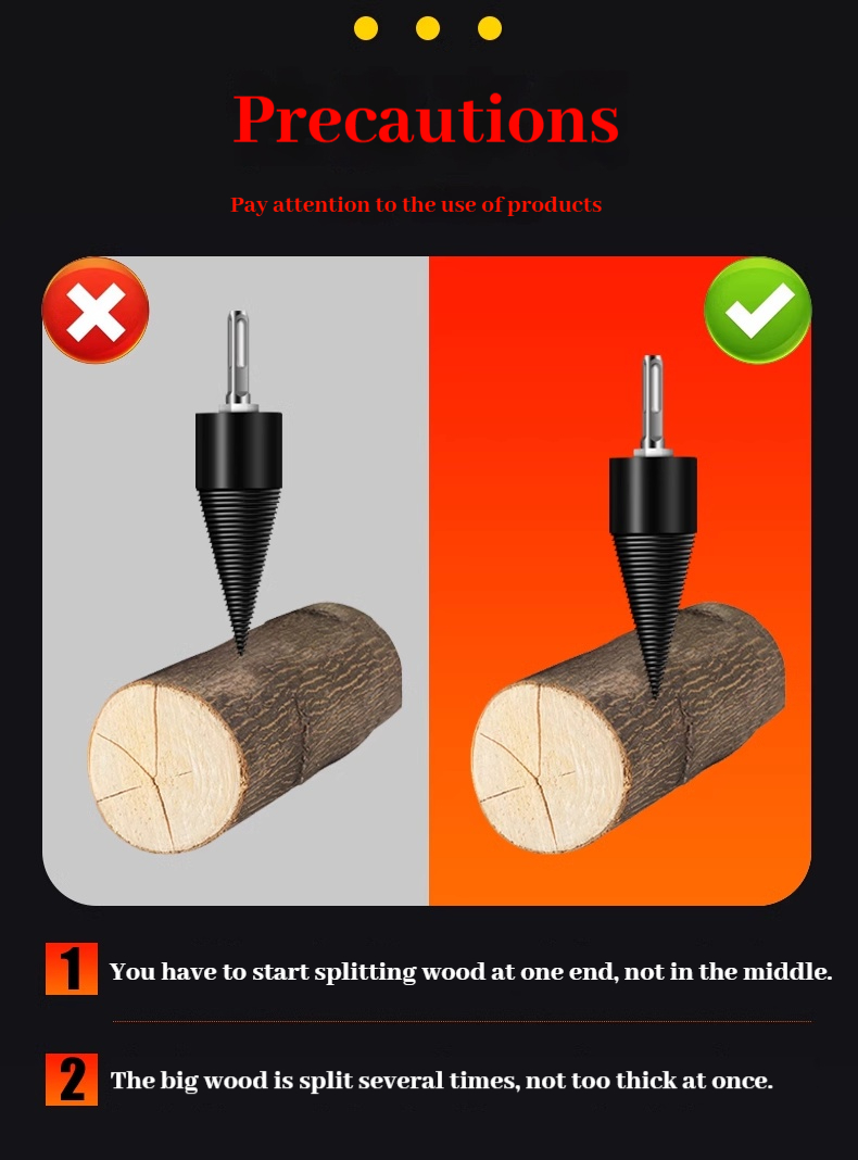 Firewood Splitting Steps