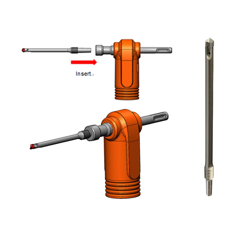 Innovative Detachable SDS Plus Hammer Vacuum Drill Bit 3 Cutter Full Carbide Tip 5.0mm